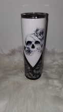 Load image into Gallery viewer, 30 oz Skinny w/Skull &amp; Roses
